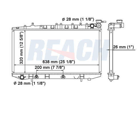 1995 NISSAN 200SX 2.0 L RADIATOR REA41-1317A