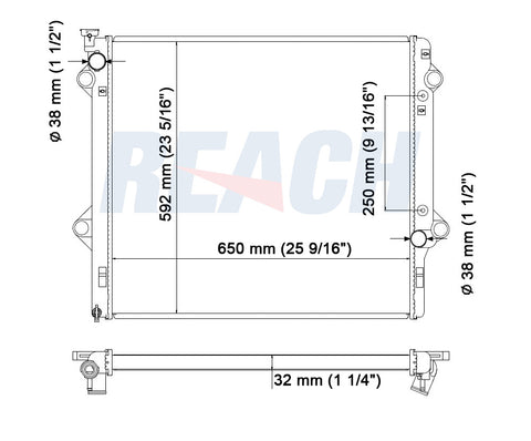 2011 AUDI A6 QUATTRO 3.0 L RADIATOR REA41-2581A