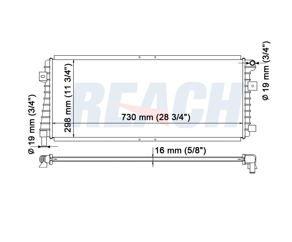 2009 MAZDA TRIBUTE 2.5 L RADIATOR REA41-2763A