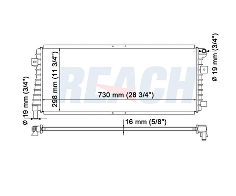 2010 MAZDA TRIBUTE 2.5 L RADIATOR REA41-2763A