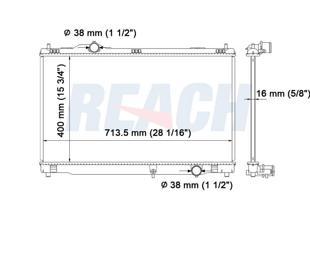 2010 LEXUS GS450H 3.5 L RADIATOR REA41-2782A