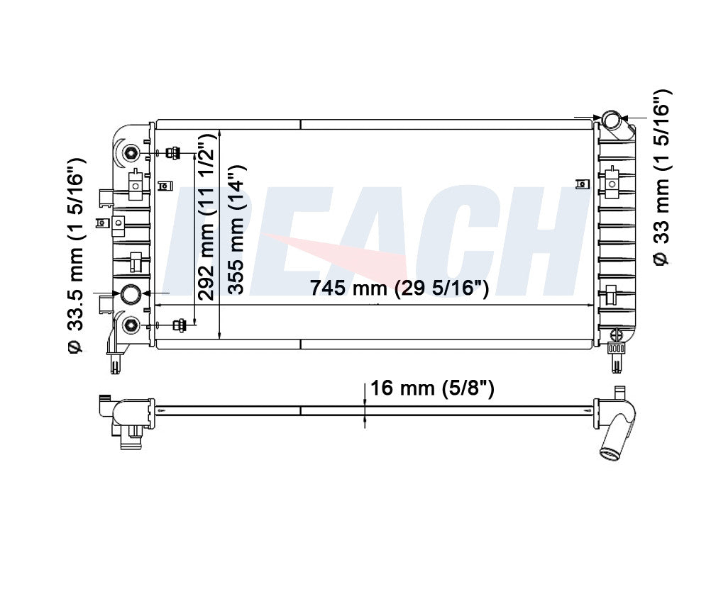 2010 CHEVROLET IMPALA 3.5 L RADIATOR REA41-2827A