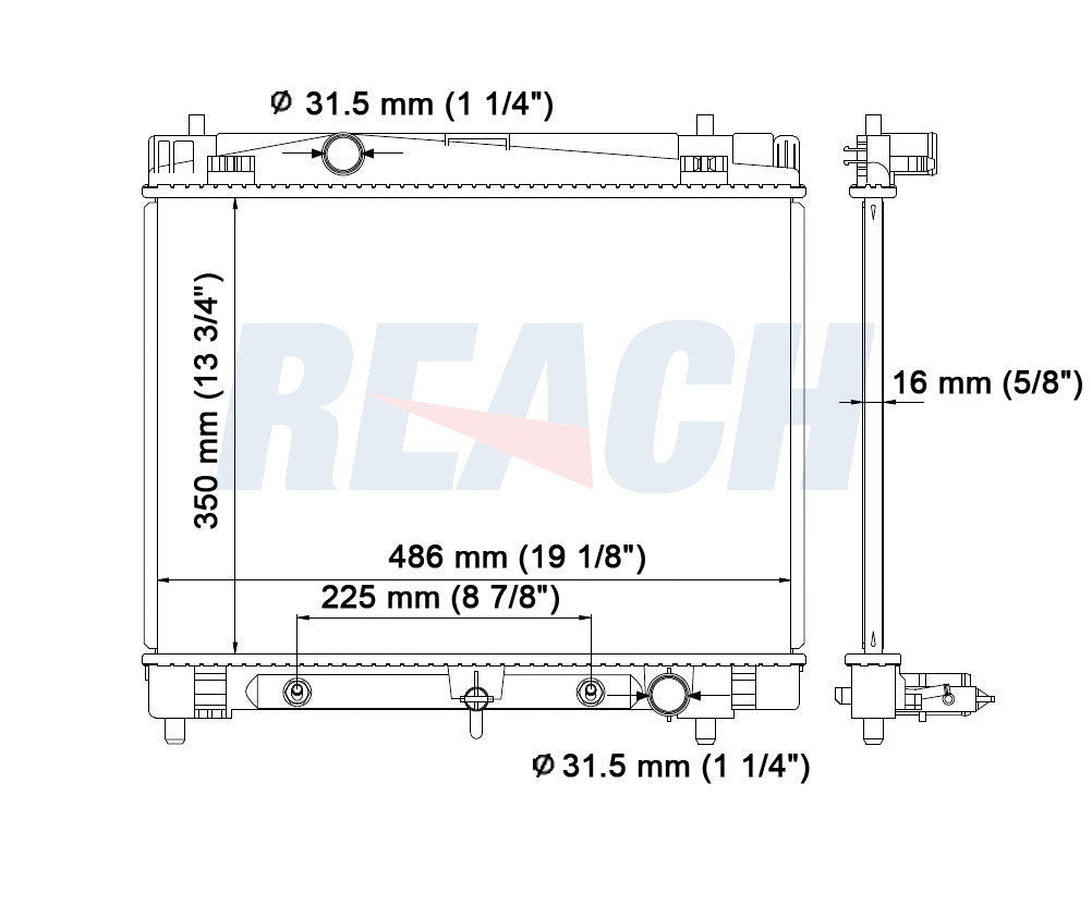 2013 SCION XD 1.8 L RADIATOR REA41-2890A