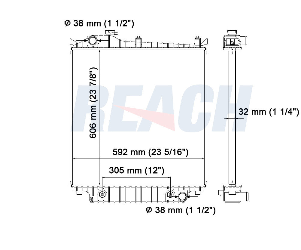 2009 MERCURY MOUNTAINEER 4.6 L RADIATOR REA41-2952A