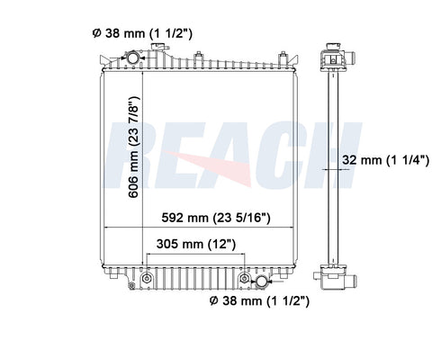 2009 FORD EXPLORER 4.0 L RADIATOR REA41-2952A