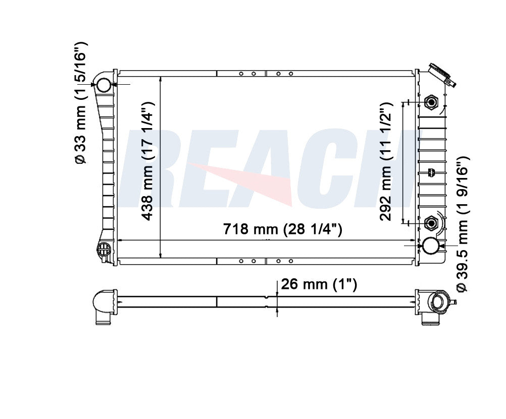 1989 BUICK REATTA 3.8 L RADIATOR REA41-921A